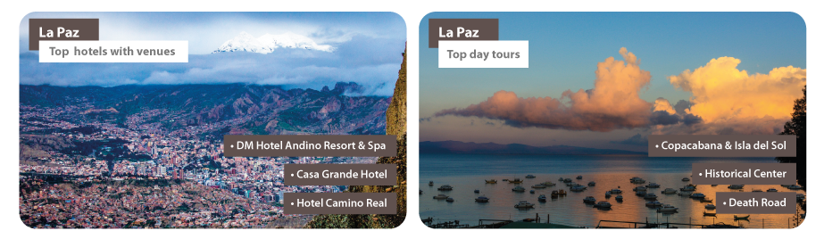 Bolivia La Paz MICE Hotels Day tours